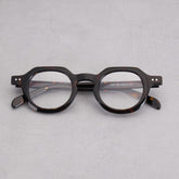 Reg Vintage Acetate Round Optical Glasses Frame Round Frames Southood Leopard